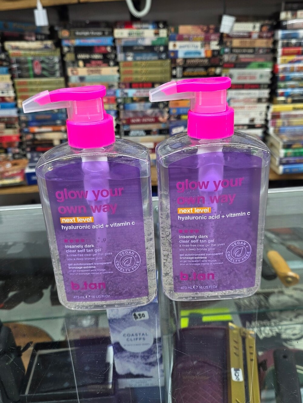 (2) b.tan Glow Your Own Way Next Level Insanely Dark Clear Self Tan Gel, 16 oz